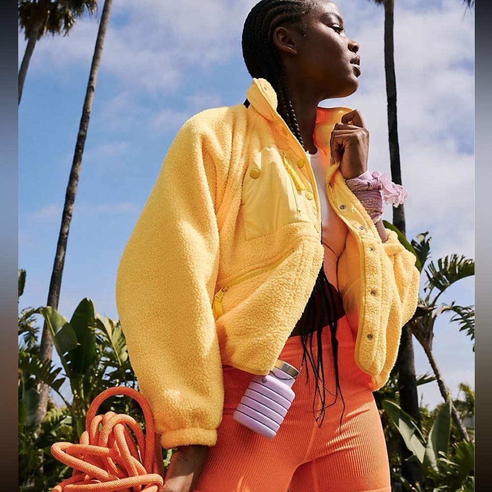 fp movement hit the slopes Yellow Fleece Jacket - Picture 3 of 6